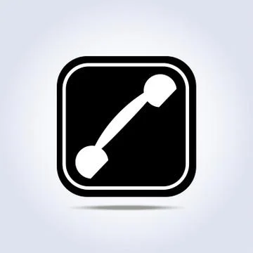 Phone handset icon Stock Illustration