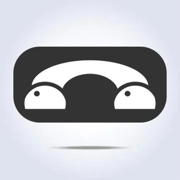 Phone handset icon Stock Illustration