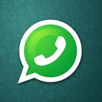 Phone handset in speech bubble vector messenger icon Stock Illustration