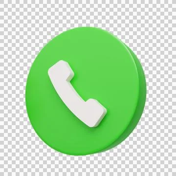 Phone icon 3d render Stock Illustration