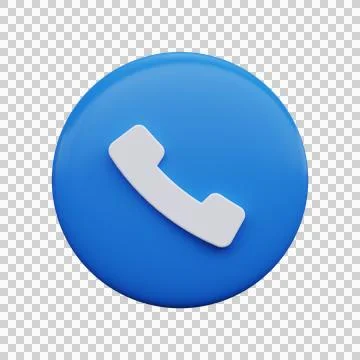 Phone icon 3d render Illustrazione stock
