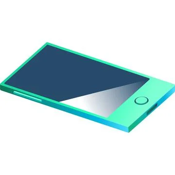 Phone icon 3d vector smart device display Stock Illustration