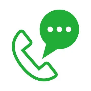 Phone icon and message icon. Vectors. Stock Illustration