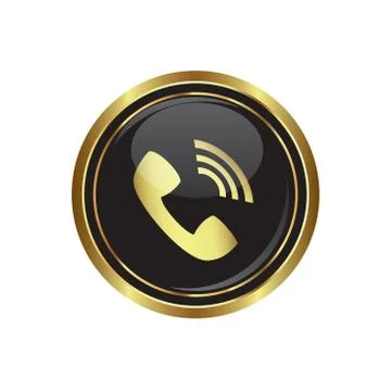 Phone icon black Stock Illustration