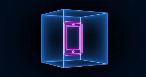 Phone Icon Box 01 Stock Footage 231379241