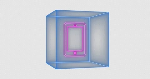 Phone icon Box 02-alpha Stock Footage 233712823
