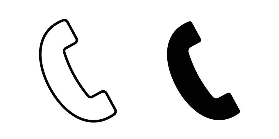 Phone icon bundle for website design projects Illustrazione stock