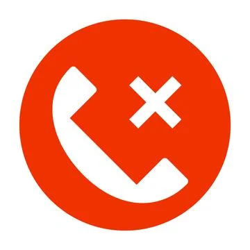 A phone icon that cannot be called. Vector. Stock Illustration
