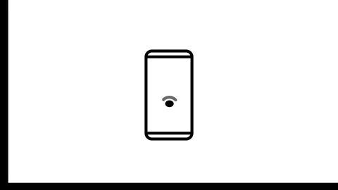 A phone icon display show WiFi icon animation , Stockbeeldmateriaal 257762879