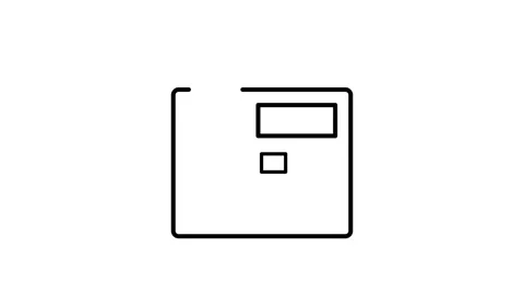 Phone icon displayed on a solid black background, symbolizing communication.. 스톡 동영상 332768517