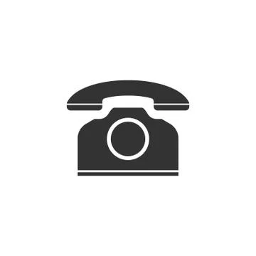 Phone icon flat Stock Illustration