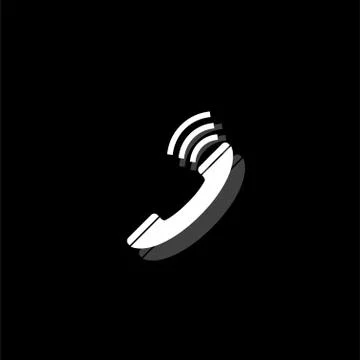 Phone icon flat Stock Illustration