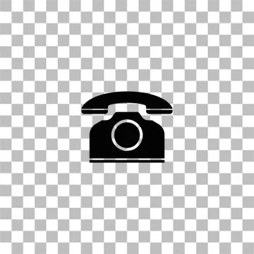 Phone icon flat Illustrazione stock