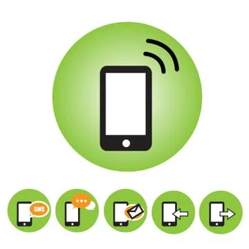 Phone icon Illustrazione stock