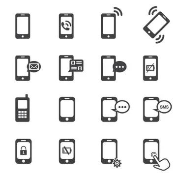 Phone icon Illustrazione stock