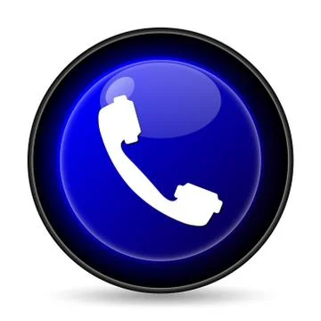 Phone icon. internet button on white background.. Stock Illustration