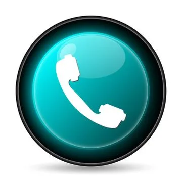 Phone icon. Internet button on white background.. Stock Illustration