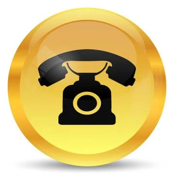 Phone icon. Internet button on white background.. Stock Illustration