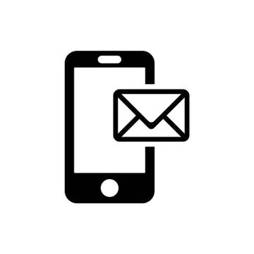 Phone icon with message vector illustration イラスト素材