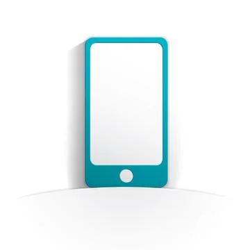 Phone icon paper Stock Illustration