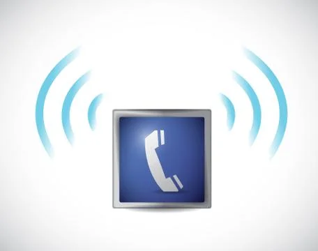 Phone icon ringing illustration design Stock Illustration