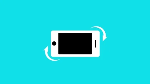 Phone icon rotation concept animation Video stock 259467060