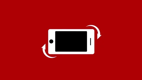 Phone icon rotation concept animation Видео 259467063