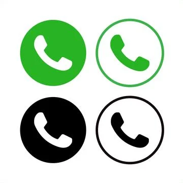 Phone icon set Stock Illustration