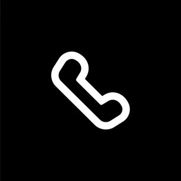Phone icon for simple flat style ui design Stock Illustration