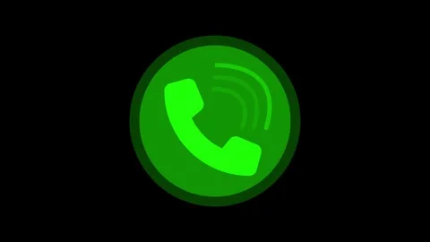 Phone Icon with Sound Waves Animation, Voice Call Transmission Animated Pho.. Vidéo 310567256