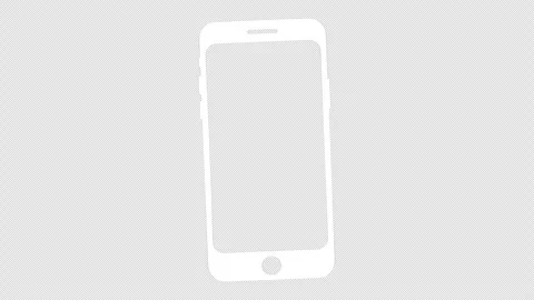 Phone icon on transparent background. Stock-Footage 297599688