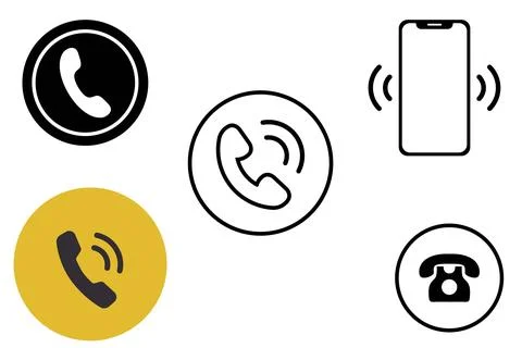 Phone icon vector. Call icon vector. mobile phone smartphone device gadget... Stock Illustration