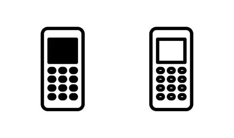Phone icon vector. Call icon vector. mobile phone smartphone device gadget... Stock Illustration