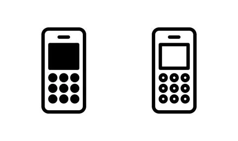 Phone icon vector. Call icon vector. mobile phone smartphone device gadget... Stock Illustration