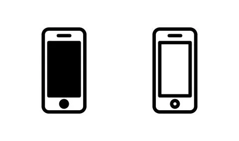 Phone icon vector. Call icon vector. mobile phone smartphone device gadget... Stock Illustration