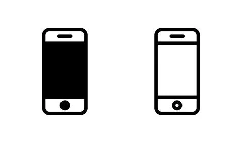 Phone icon vector. Call icon vector. mobile phone smartphone device gadget... Stock Illustration