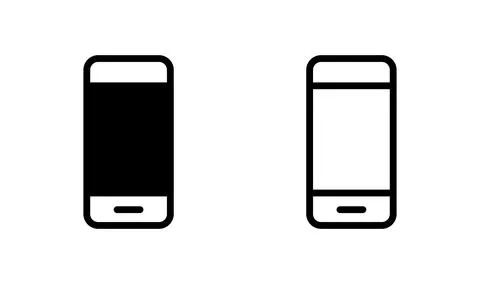 Phone icon vector. Call icon vector. mobile phone smartphone device gadget... Stock Illustration