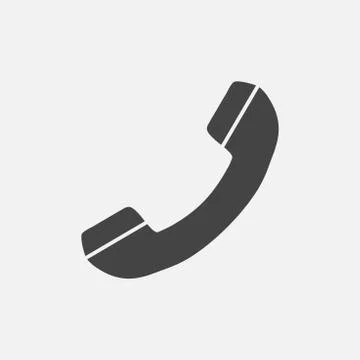 Phone icon vector, contact, support service sign isolated on white background Stock Illustration