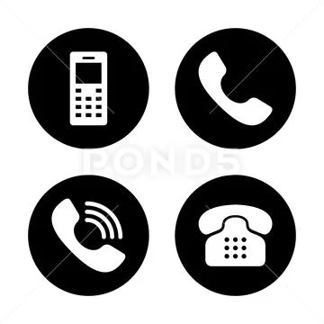 Phone icon vector isolated on white background. Phone vector icon ...