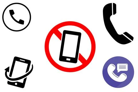 Phone icon vector. Set Telephone icon symbol illustration Stock Illustration