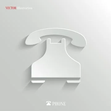 Phone icon - vector web background Stock Illustration