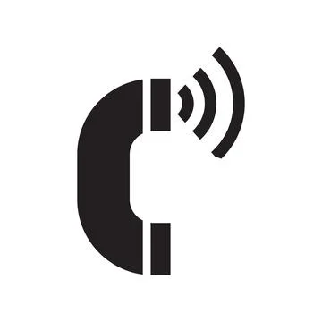Phone icon on white Stock Illustration