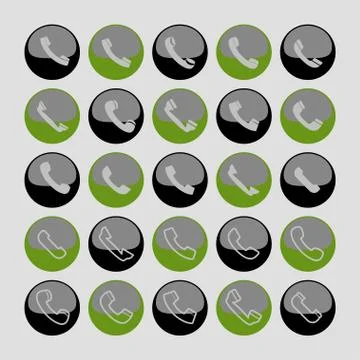 Phone icons Stock Illustration