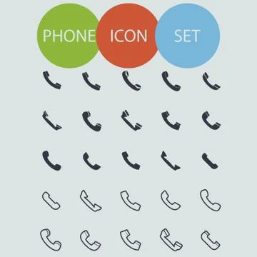 Phone icons Stock Illustration
