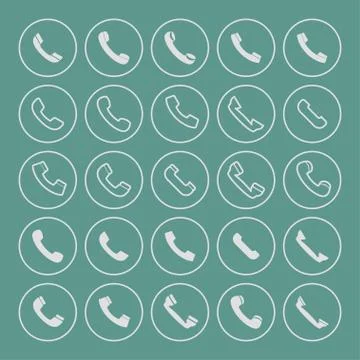 Phone icons Stock Illustration