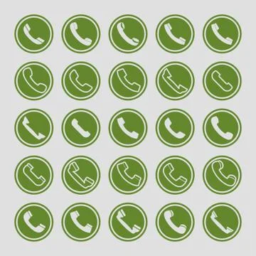 Phone icons Stock Illustration