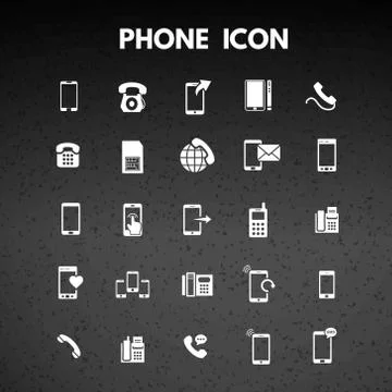 Phone Icons 스톡 일러스트