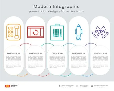 Phone infographics design Stock Illustration