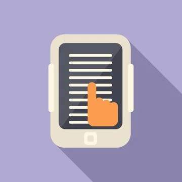 Phone interaction icon flat vector. Digital mobile イラスト素材