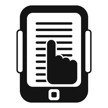 Phone interaction icon simple vector. Digital mobile Stock-Illustration